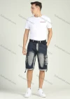 Wholesale Men's Distressed Faded Flap Pockets Cargo Shorts - Liuhuamall