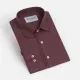 Men's Formal Plain Collared Long Sleeve Button Down Shirts Wine Clothing Wholesale Market -LIUHUA