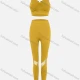 Wholesale Women's Yoga Gradient Breathable Crop Tank Top & High Waist Cut Out Mesh Ankle Length Legging 2 Piece Set 14# Clothing Wholesale Market Liuhua