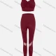 Wholesale Women's Yoga Gradient Breathable Crop Tank Top & High Waist Cut Out Mesh Ankle Length Legging 2 Piece Set 16# Clothing Wholesale Market Liuhua