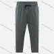 Wholesale Men's Casual & Sporty Plain Drawstring Elastic Waist Cropedd Tight Pants 1802# Gray Clothing Wholesale Market Liuhua