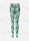 Wholesale Women's Athletic Allover Abstract Print Striped Trim High Waist Yoga Elasticity Leggings - Liuhuamall