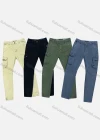 Wholesale Men's Casual Plain Straight Leg Ankle Length Cargo Pants - Liuhuamall