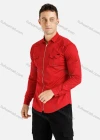 Wholesale Men's Dual Flap Pockets Zipper Long Sleeve Overshirt Jacket - Liuhuamall
