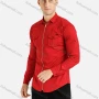 Wholesale Men's Dual Flap Pockets Zipper Long Sleeve Overshirt Jacket preview