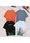 Wholesale Unisex's Men/Women Casual Letter & Cartoon Print Round Neck Short Sleeve Tee - Liuhuamall