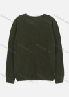 Wholesale Men's Casual Plain Round Neck Long Sleeve Knit Pullover Sweater - Liuhuamall
