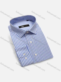 Wholesale Men's Casual Plaid Print Button Down Long Sleeve Shirts YM008#, LIUHUA CLOTHING WHOLESALE