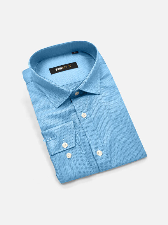 Men's Casual Allover Print Button Down Long Sleeve Shirts YM009#, Clothing Wholesale Market -LIUHUA, MEN, Tops