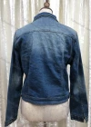 Wholesale Women's Casual Collared Long Sleeve Button Down Flap Pockets Frayed Raw Denim Jacket - Liuhuamall