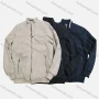 Wholesale Men's Suede Stand Collar Zip Pockets Plain Casual Bomber Jacket D2219# preview