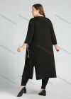 Wholesale Women's Plus Size Casual 3/4 Sleeve Open Front Embroidery Cardigan - Liuhuamall