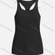 Wholesale Women's Sporty Plain Breathable Mesh Quick Dry Racerback Tank Top Black Clothing Wholesale Market Liuhua