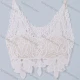 Wholesale Women's Sexy Crochet Guipure Lace Camisoles With Built-in Bra White Clothing Wholesale Market Liuhua