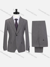 Wholesale Men's Business Lapel Button Plain Flap Pockets Blazer Jacket & Pants 2 Piece Set X7518#, LIUHUA CLOTHING WHOLESALE