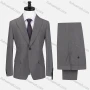 Wholesale Men's Business Lapel Button Plain Flap Pockets Blazer Jacket & Pants 2 Piece Set X7518# preview