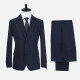 Men's Business Lapel Button Plain Flap Pockets Blazer Jacket & Pants 2 Piece Set X7518# Blue Clothing Wholesale Market -LIUHUA