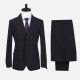 Men's Business Lapel Button Plain Flap Pockets Blazer Jacket & Pants 2 Piece Set X7518# Black Clothing Wholesale Market -LIUHUA