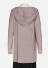 Wholesale Women's Plain Cable Knit Open Front Long Sleeve Hooded Cardigan - Liuhuamall