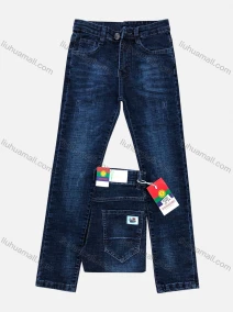 Wholesale Boys Comfort Distressed Zipper Pockets Labelled High Stretch Jean, LIUHUA CLOTHING WHOLESALE