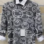 Wholesale Men's Casual Emoji Graphic Fluffy Knit Collared Long Sleeve Sweater #8826 preview