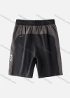 Wholesale Men's Performance Workout Colorblock Letter Athletic Shorts With Zip Pockets A026# - Liuhuamall