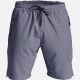 Men's Sporty Breathable Quick Dry Elastic Waist Plain Shorts Gray Clothing Wholesale Market -LIUHUA