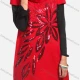 Wholesale Women's Casual Short Sleeve Turtleneck Butterfly Sequin Knit Tunic 350# 350# Clothing Wholesale Market Liuhua