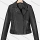 Wholesale Women's Casual Plain Lapel Long Sleeve Zipper PU Leather Jacket Black Clothing Wholesale Market Liuhua