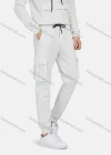 Wholesale Men's Hooded Drawstring Flap Pockets Plain Hoodies & Ankle-Tie Pants 2-Piece Set 2233# - Liuhuamall