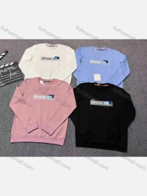 Wholesale Men's Casual Letter Print Round Neck Long Sleeve Sweatshirt, LIUHUA CLOTHING WHOLESALE