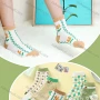 Wholesale Girls Lovely Graphic Crew Ankle Socks preview