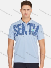 Wholesale Men's Casual Short Sleeve Letter Print Button Front Polo Shirts, LIUHUA CLOTHING WHOLESALE