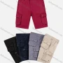 Wholesale Boys Casual Button Closure Flap Pockets Cargo Shorts 59201# preview