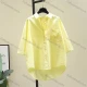 Wholesale Women Korean Loose Open Front Shirt, 100% Cotton Short & Three Quarter Sleeve Thin Summer Blouse, Original Export Overst Yellow Clothing Wholesale Market Liuhua