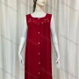 Wholesale Women's Casual Embroidery Bateau Neck Button Down Ruffle Hem Tank Dress preview