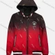 Wholesale Men's Casual Gradient Allover Print Long Sleeve Drawstring Zipper Hoodie 55# Red Guangzhou Clothing Wholesale Market & Suppliers -LIUHUAMALL