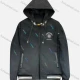 Wholesale Men's Casual Gradient Allover Print Long Sleeve Drawstring Zipper Hoodie 55# Black Guangzhou Clothing Wholesale Market & Suppliers -LIUHUAMALL