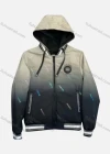 Wholesale Men's Casual Gradient Allover Print Long Sleeve Drawstring Zipper Hoodie 55# - Liuhuamall