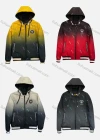 Wholesale Men's Casual Gradient Allover Print Long Sleeve Drawstring Zipper Hoodie 55# - Liuhuamall