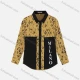 Wholesale Boy's Casual Splicing Colorblock Letter Geometric Print Long Sleeve Shirt Black&Dark Yellow Clothing Wholesale Market Liuhua