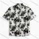 Wholesale 2026 New Arrival Men's Slim Fit Short Sleeve Floral Ink - Wash Print Shirt | Wholesale & In Stock Black Clothing Wholesale Market Liuhua