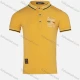 Wholesale Boys Casual Contrast Collar Striped Trim Slogan Print Plain Short Sleeve Polo Shirt Orange Clothing Wholesale Market Liuhua
