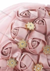 Wholesale Women's Casual Artificial Flowers Rhinestone Ruched Headwrap Hat - Liuhuamall