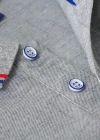 Wholesale Men's Casual Slim Fit Short Sleeve Contrast Striped Trim Polo Shirt 4003# - Liuhuamall