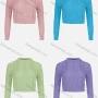 Wholesale Women's Casual Mock Neck Long Sleeve Cable Knit Pullover Crop Sweater 2292# preview
