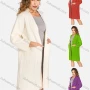 Wholesale Women's Casual Plain Patch Pockets Cable Knit Daily Knit Cardigan 2276# preview