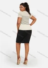 Wholesale Women's Plus Size Rhinestone Elegant High Waist Plain Business Knee Length Straight Skirt - Liuhuamall