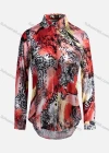 Wholesale Women's Vintage Long Sleeve Floral Collared Button Down Shirt 23072# - Liuhuamall
