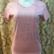 Wholesale Women's Casusal Rhinestone Round Neck Short Sleeve Tee Pink Clothing Wholesale Market Liuhua